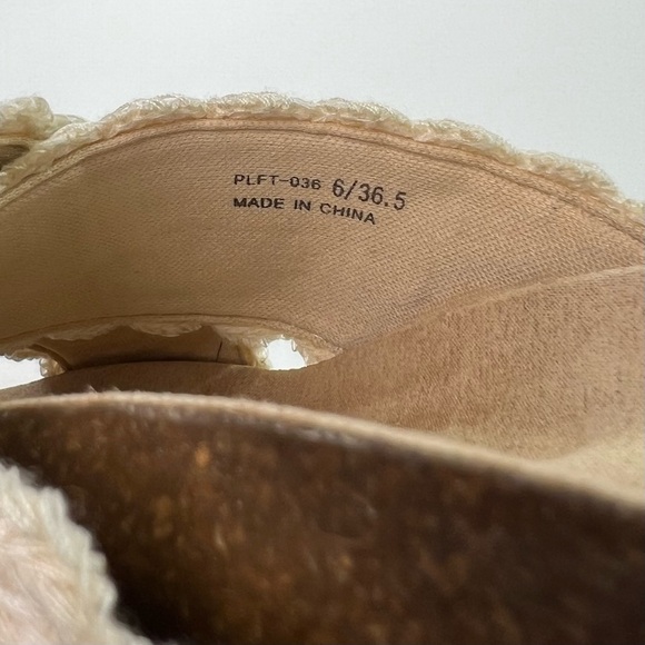 Dirty Laundry Plays Platform Crochet Espadrille Sandals - multi, size 6/36.5 - Picture 11 of 13